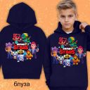 Блуза с качулка Brawl stars в тъмносиньо