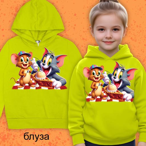 Блуза с качулка Том и Джери реезда