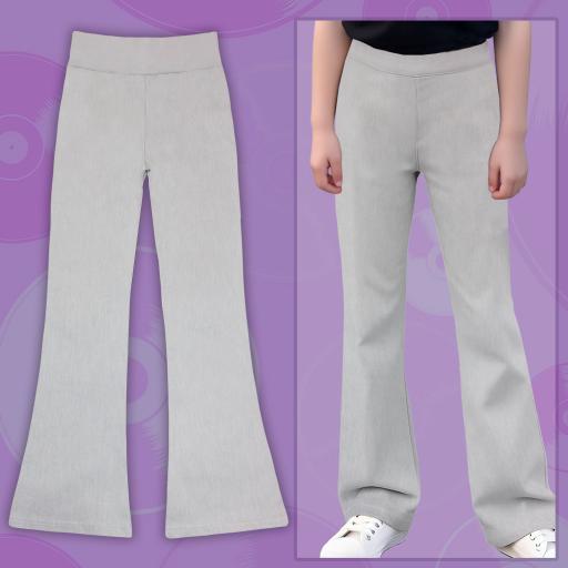 Панталон чарлстон в сиво