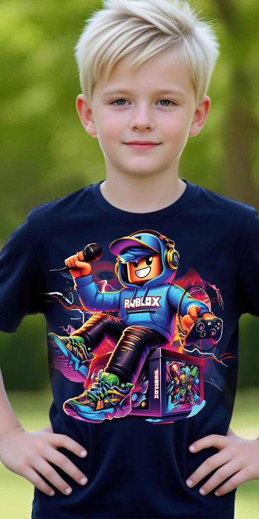 Тениска ROBLOX тъмносиньо