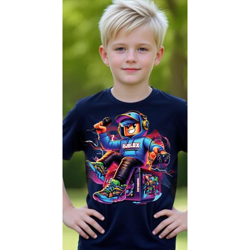 Тениска ROBLOX тъмносиньо
