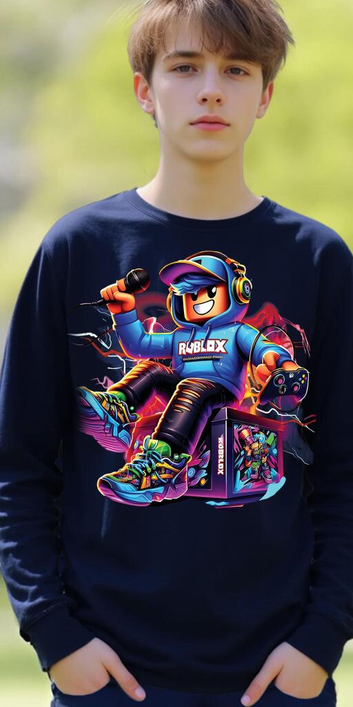 Блуза тънка ROBLOX  тъмносиньо