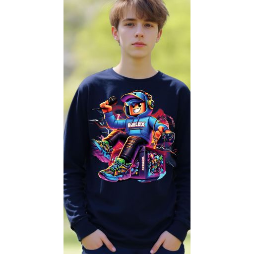 Блуза тънка ROBLOX  тъмносиньо