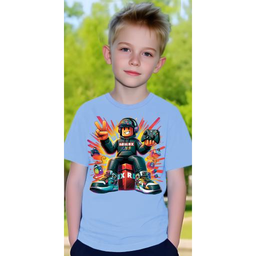Тениска ROBLOX в синьо