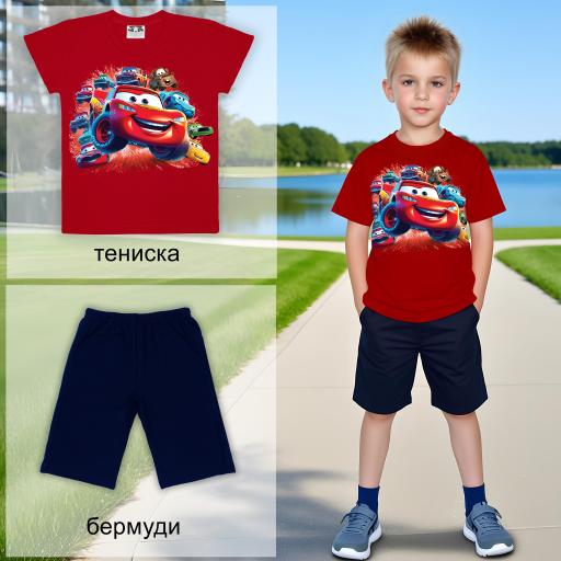 Комбинация 2 части (т/б) с Маккуин в червено