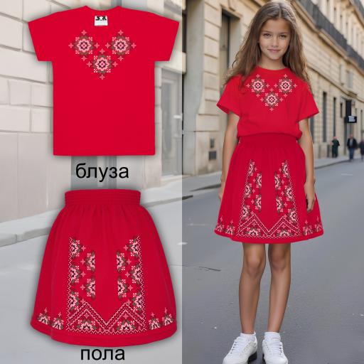 Комбинация 2 части (тен./пола) фолклорни мотиви 2