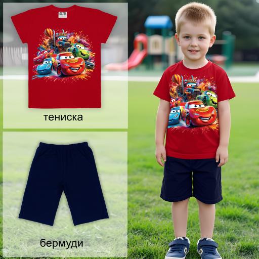 Комбинация 2 части (т/б) с Маккуин 2 в червено