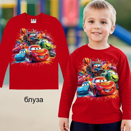 Блуза тънка Маккуин 2 в червено