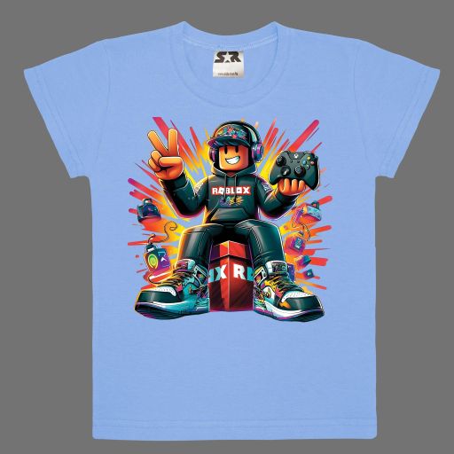 Тениска ROBLOX в синьо