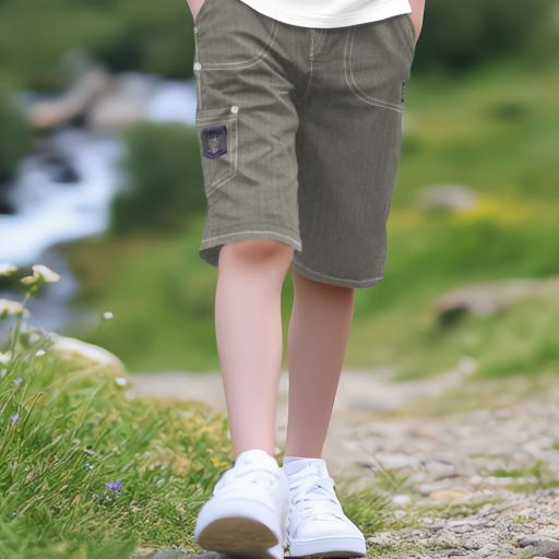 Дънков панталон под коляното в светлосиво