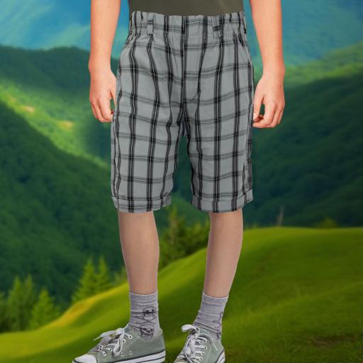 Панталон над коляното каре К-24