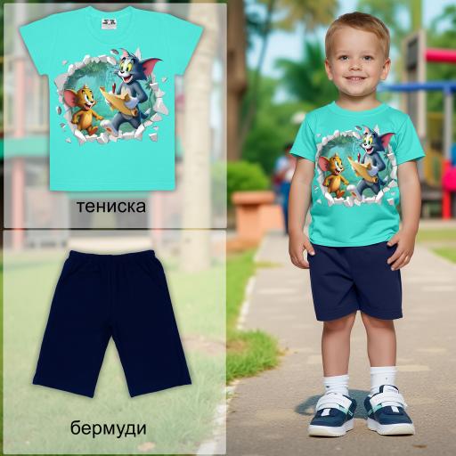 Комбинация 2 части (т/б) Том и Джери мента