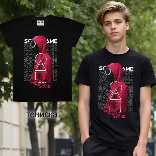 Тениска Скуид гейм тъмносиньо 1