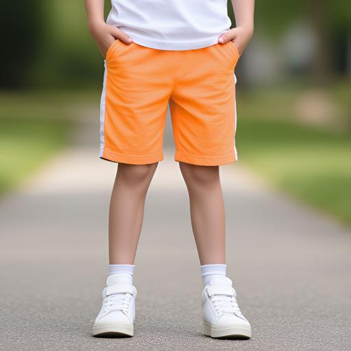 Бермуди 3/4 с кант в оранжево