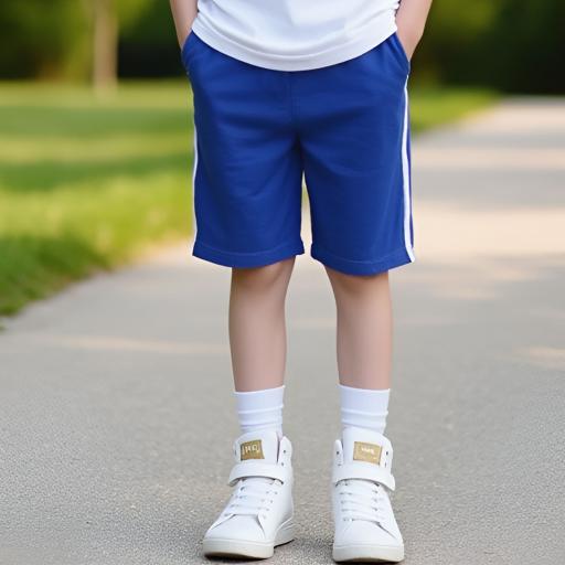 Бермуди 3/4 с кант в мастиленосиньо