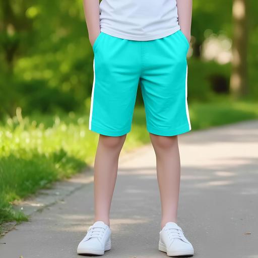 Бермуди 3/4 с кант в мента