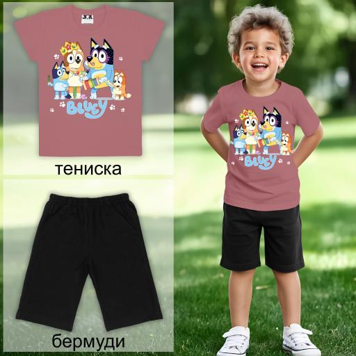 Комбинация 2 части (т/б) Блуи пепел от рози