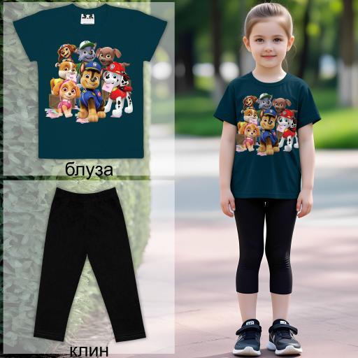 Комбинация 2 части (т/к) Пес Патрул петрол