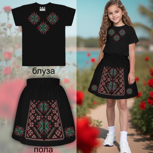 Комбинация 2 части (тен./пола) фолклорни мотиви Ч-1