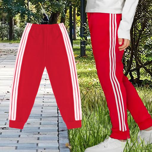 Долнище в червено с 3 канта