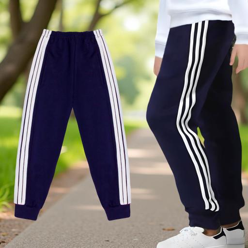 Долнище в тъмносиньо с 3 канта