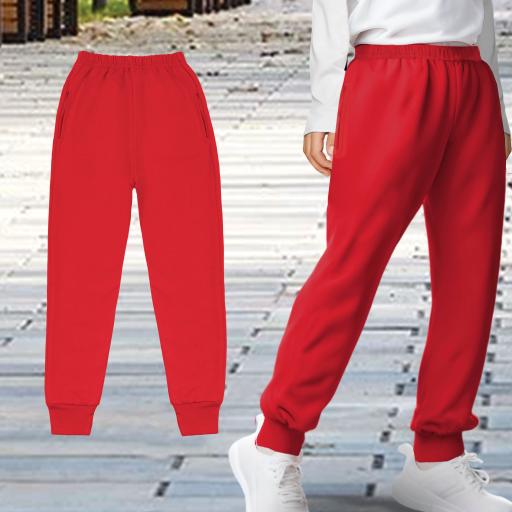 Долнище с щрик в червено