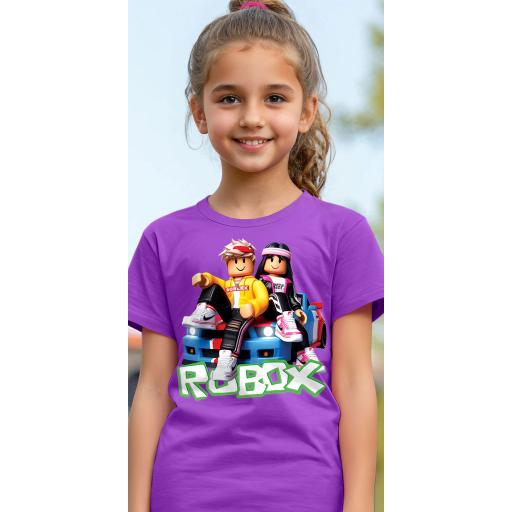 Тениска ROBLOX във виолетово