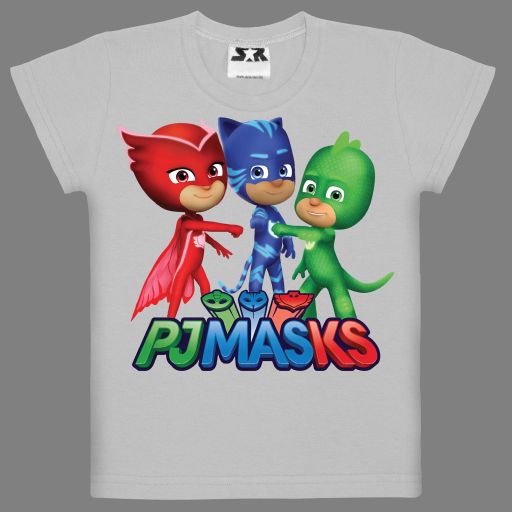Тениска PJ Masks в сиво