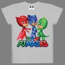 Тениска PJ Masks в сиво