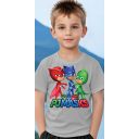 Тениска PJ Masks в сиво