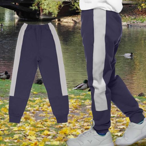 Долнище в тъмносиво с кант в светлосиво