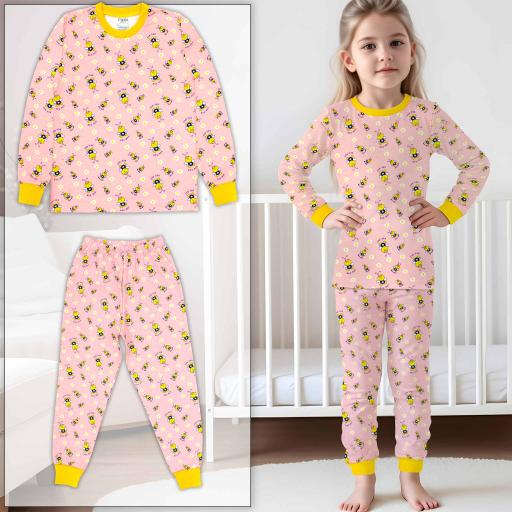 Пижама с пчелички в розово