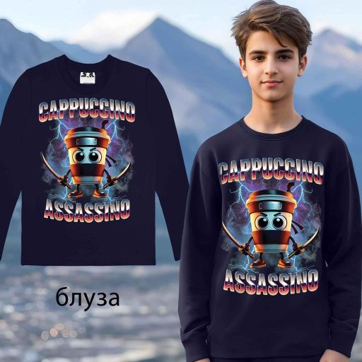 Блуза тънка Капучино Асасино