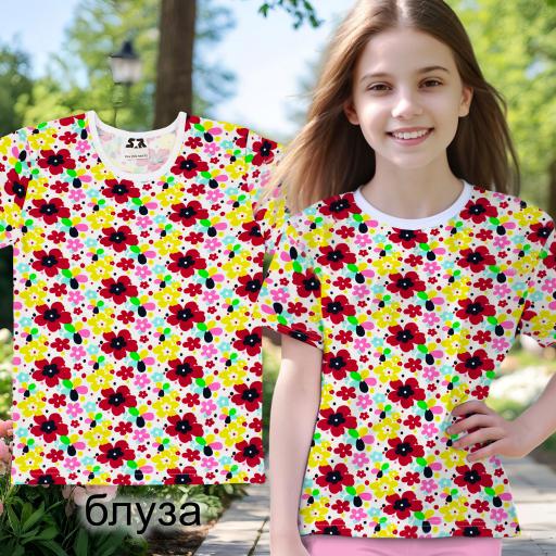 Тениска с цветя № 6