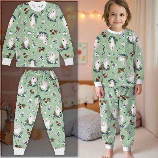 Пижама еднорог в мента 2