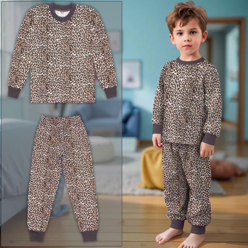 Пижама Ягуар в кафяво