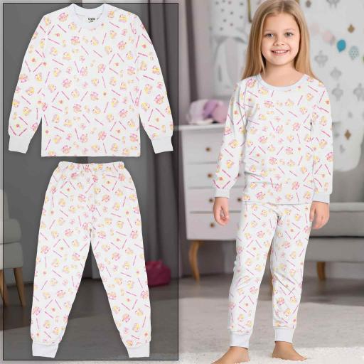 Пижама с мечета и влакчета в бяло