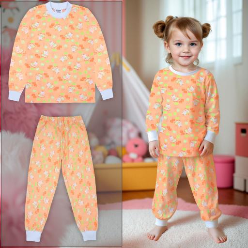 Пижама с малки зебри в бананов цвят