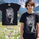 Тениска с леопард в черно