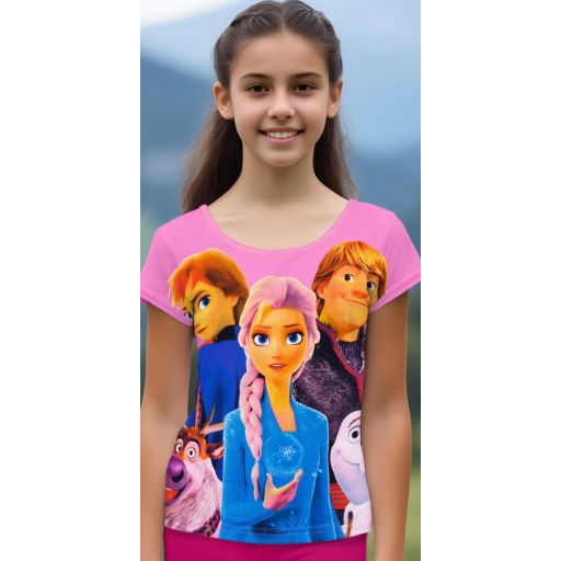 Детска блуза с любимите Frozen герои и снежно вълшебство