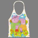 Детски потник с Peppa Pig, Джордж и родителите в мек екрю цвят