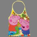 Детски потник с Peppa Pig и George в ярко жълто за момичета