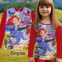 Блуза тънка Принцеса София(диг. печат)