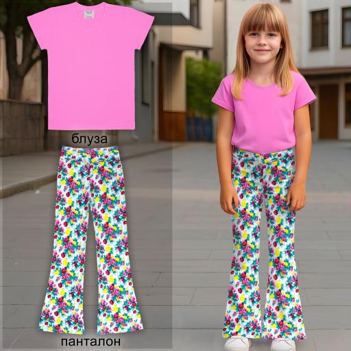 Комбинация 2 части (т/п) №7 в розово