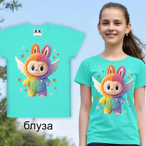 Тениска Лабубу в мента