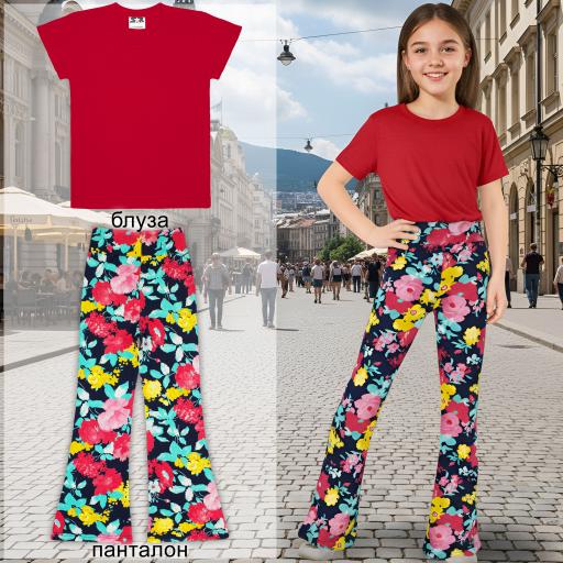 Комбинация 2 части (т/п) №4 в червено