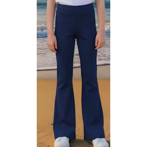 Панталон чарлстон в тъмносиньо