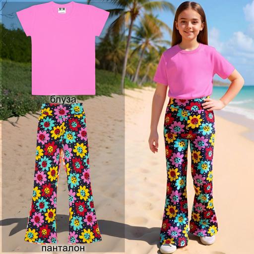 Комбинация 2 части (т/п) №17 в розово