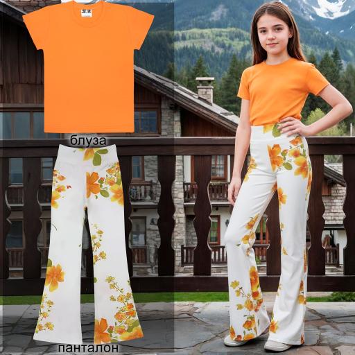 Комбинация 2 части (т/п) №26 в оранжево