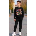 „Черна блуза с Brawl Stars герои и универсално долнище“